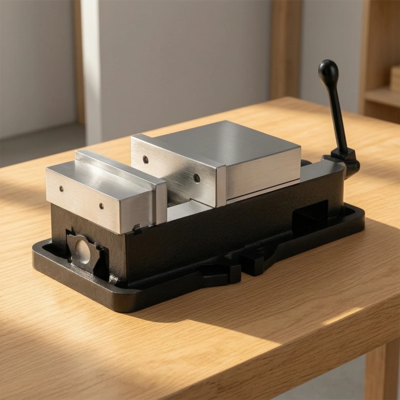 Precision Milling Machine Vise Heavy-Duty CNC Machine Vise Hardened Adjustable for Machinists, Workshops