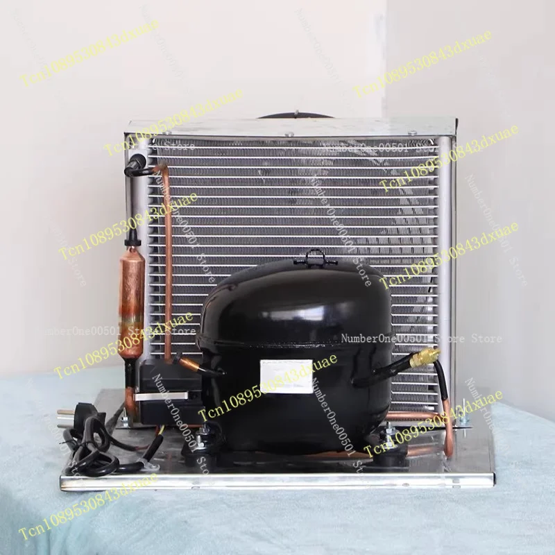668W Small Compressor Condenser Unit Mini Custom Fridge Freezer Cooling Unit Fan Heat Sink Cooling Module Custom Unit