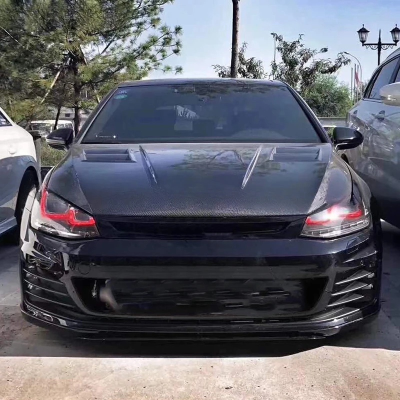 For Golf 7 Aspec Style Carbon Fiber Modified Engine Hood Accessories