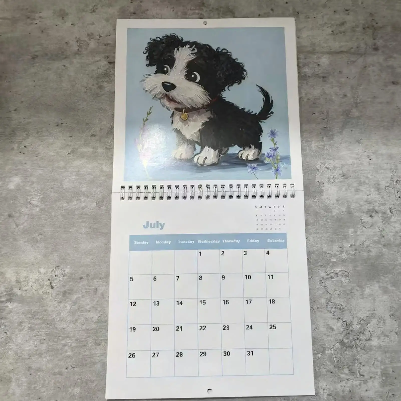 

Dog Calendar 2026 Cute Cartoon Puppy Planner 12 Month Wall Calendar For Animal Lover Home School Wall Desk Daily Scheduling
