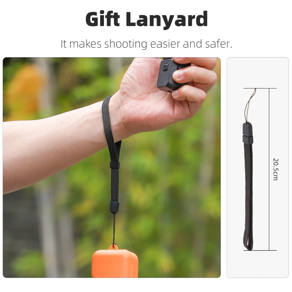 DJI Osmo Pocket 3 Protable 운반 가방 용 끈이있는 보호 케이스 DJI Pocket 3 액세서리 용 여행용 핸드백