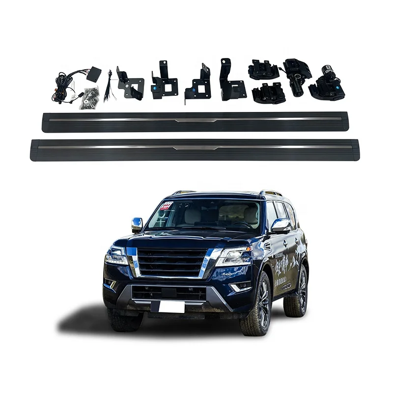 

Совершенно новый кронштейн из алюминиевого сплава Nobl, электрическая боковая ступенька для подносов Nissan Patrol, 2018 2023, аксессуары, электрический Thresho