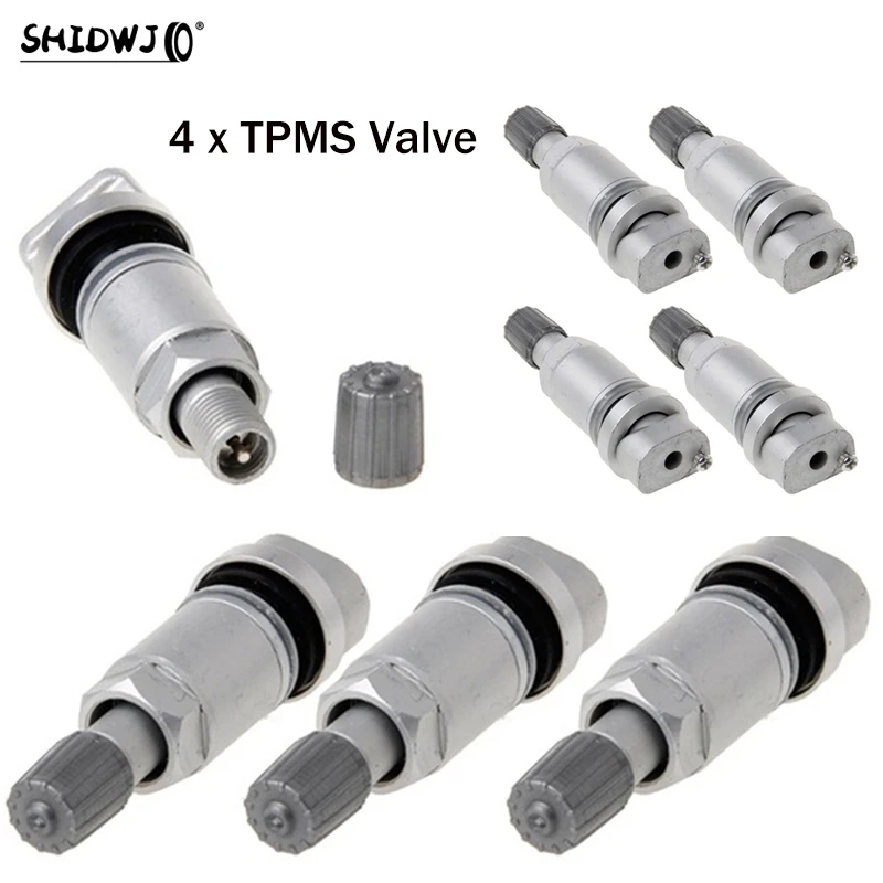 4Pcs/set TPMS System Tyre Tire Pressure Sensor Valve Stem Repair Kit Fit For Peugeot High Quality Accessories