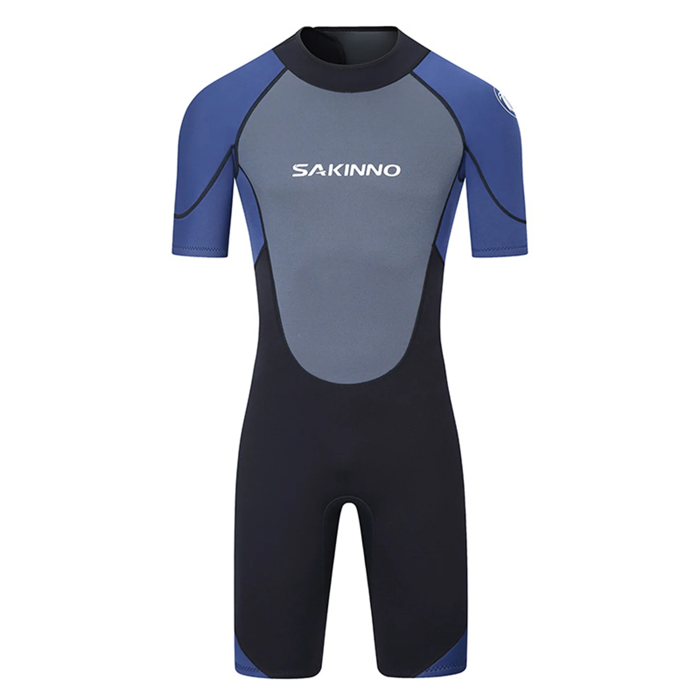 3MM Neoprene Short-Sleeved Diving Suit Men One-Piece Sunproof Wetsuit Snorkeling Spearfishing Surfing Thermal Swimsuit
