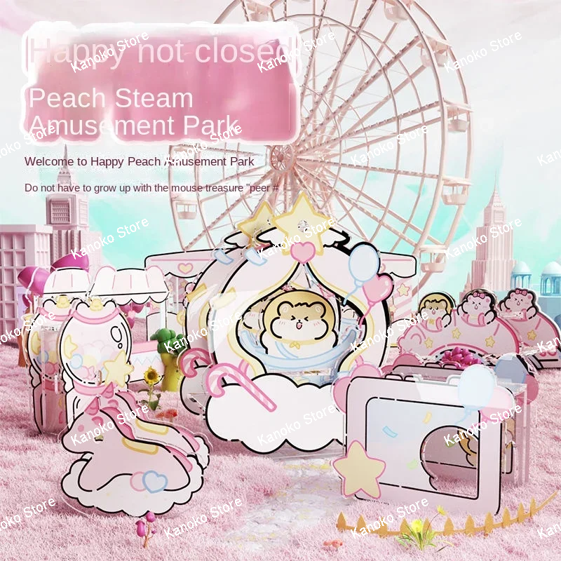 

NEW Peach Soda Series Acrylic Hamster House Small Animal Cage Landscaping Supplies Rat Accessories Chipmunk House