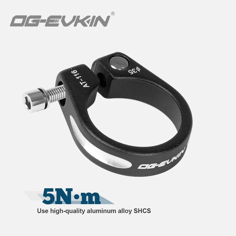 OG-EVKIN SC-002 Seat Tube Clamp 31.8/35mm Ultralight Alloy Aluminum Seat Post For Road MTB Bike Parts For Carbon Frame Cycling