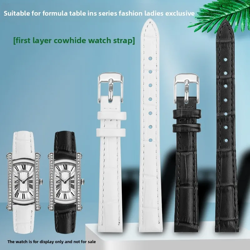 For SAGA Family Watches, Women's Retro Small Square Watch, Genuine Leather Watch with Ins Style Fashion Cowhide Bracelet
