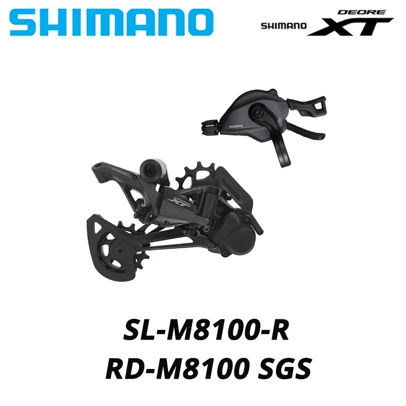 SHIMANO DEORE XT M8100 M8120 SGS Deragliatore posteriore 12v 2V Leva cambio MTB Mountain Bike SHADOW RD 1x12 Velocità Parti di biciclette