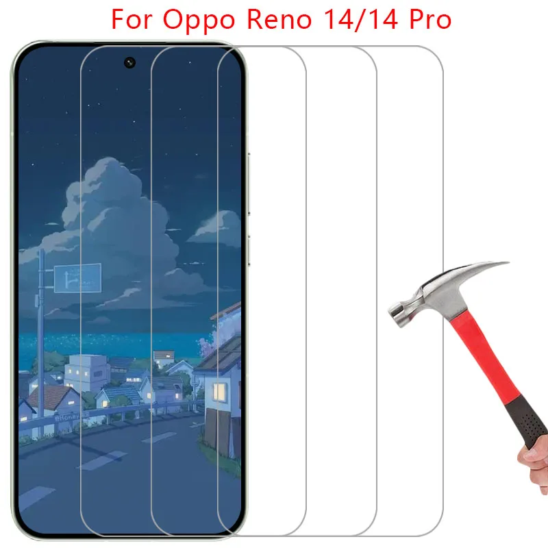 phone case for oppo reno 14 pro tempered glass on reno14 14pro reno14pro 5g back cover 360 opp opo opporeno opporeno14 procase