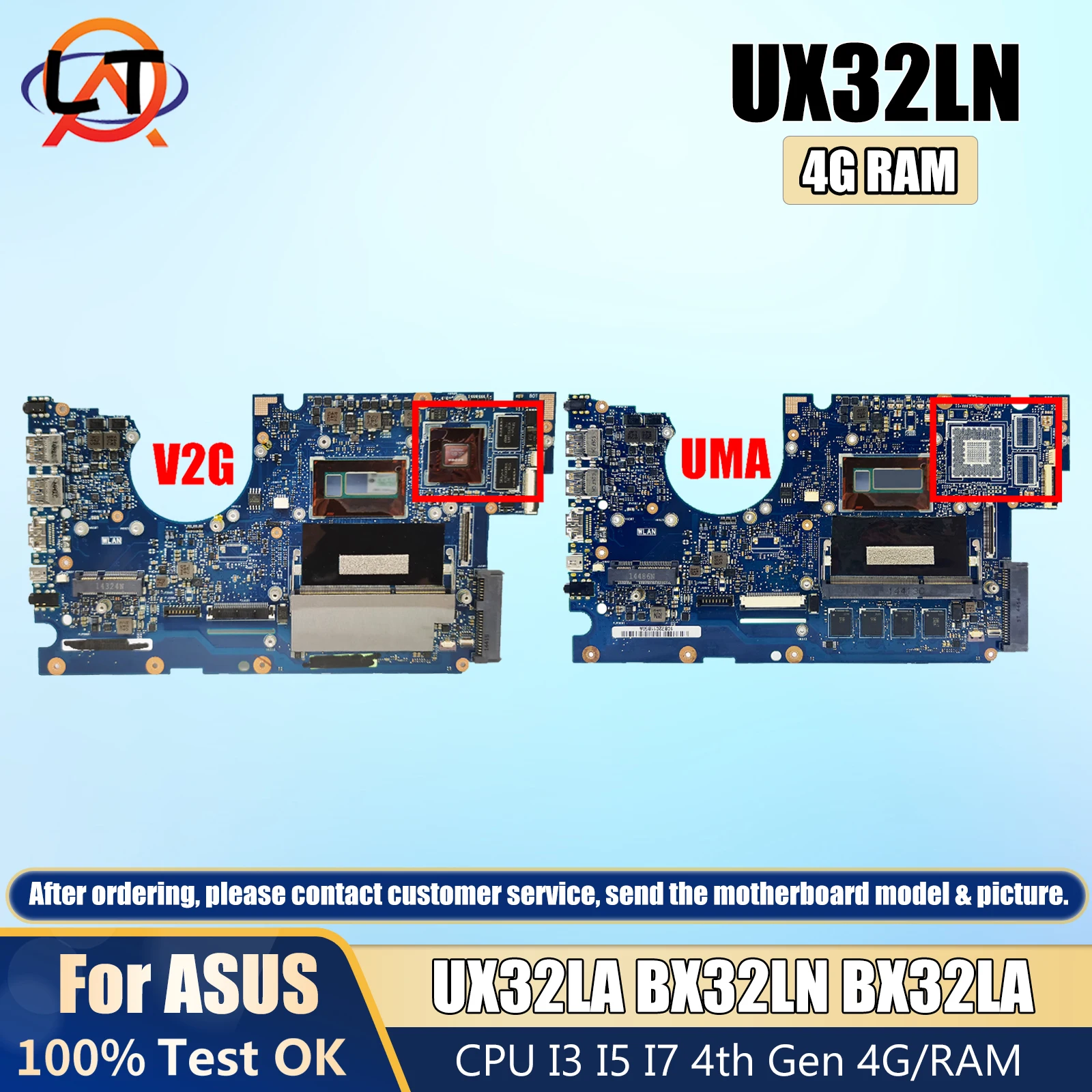 

UX32LA для ASUS ZenBook BX32LA UX32LA UX32LB UX31LA UX33LA UX32LF UX32LS материнская плата ноутбука