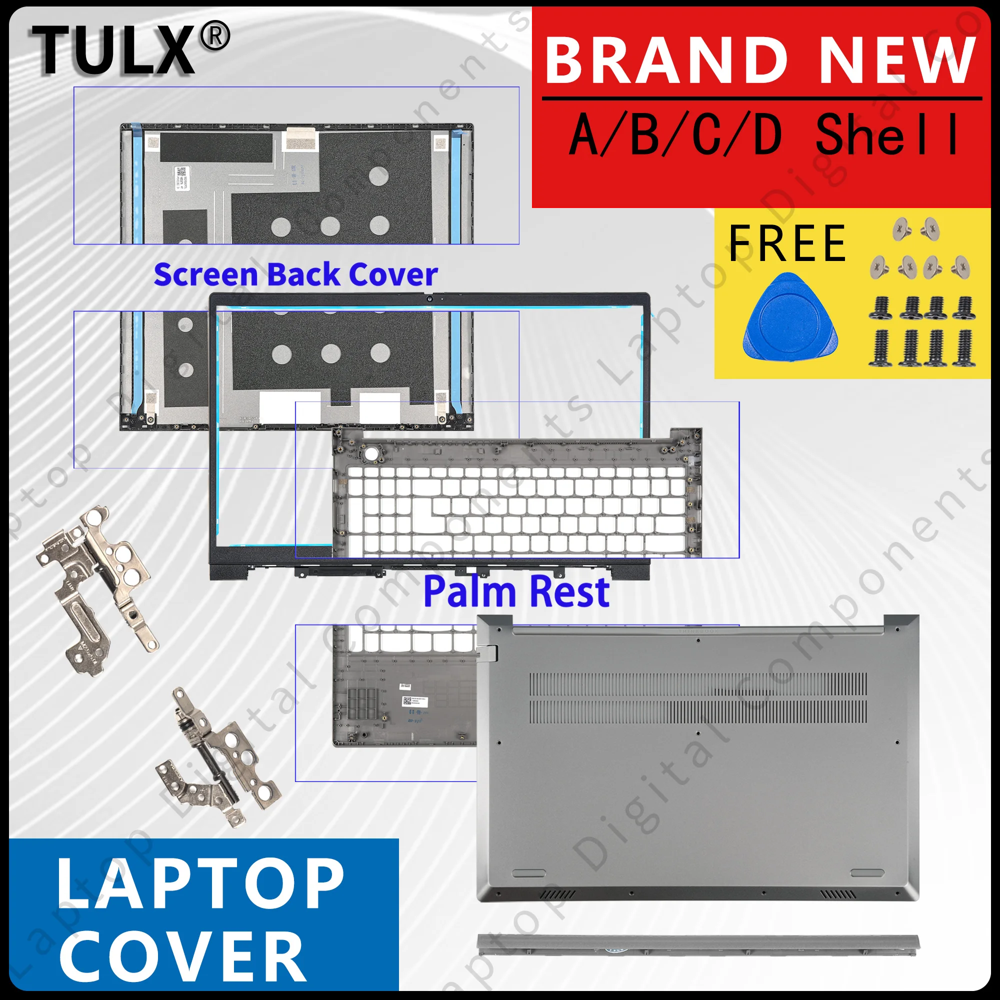 

New Case For Thinkbook 15 G3 /15 G4 IAP/15 G5 LCD Back Lid Cover/Bezel/Hinges/Hinges Cover/Palmrest/Bottom Case