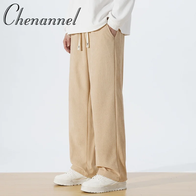 

Men's Corduroy Pants for Autumn Winter, Sporty Casual Warm Loose-Fit Trousers