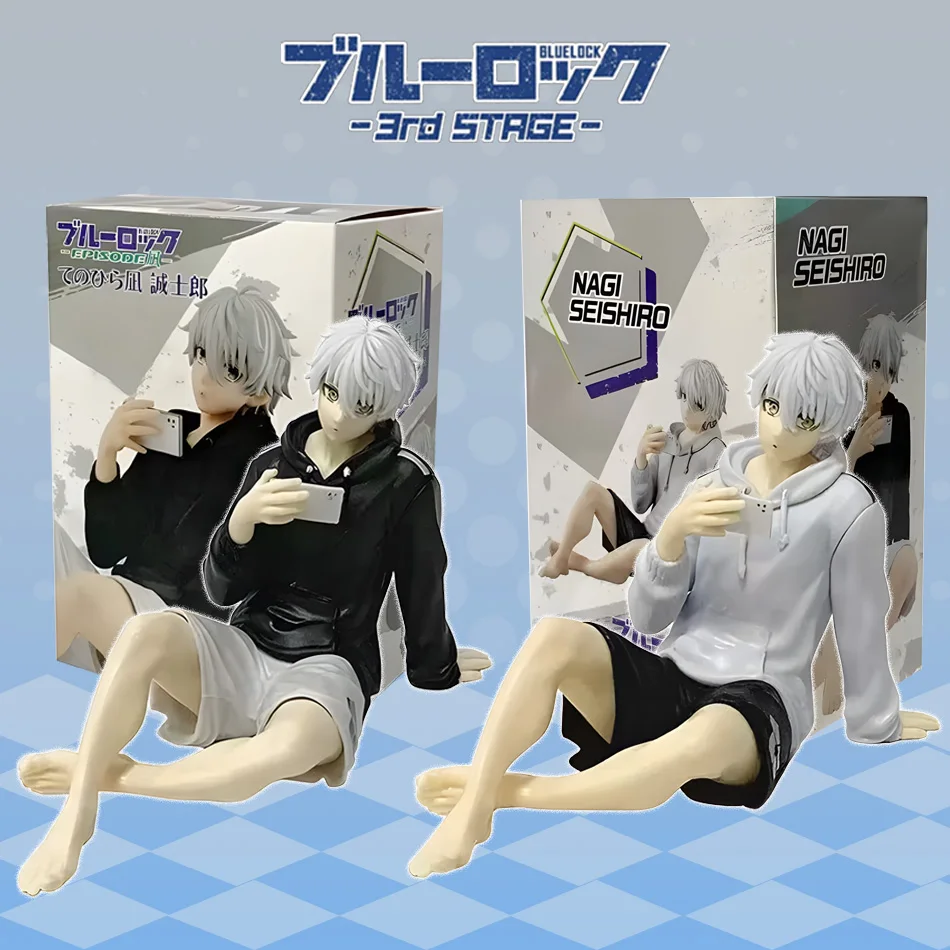 Figura de Anime Nagi Seishiro con cerradura azul de 8,5 CM, bonita mesa de ordenador de Pvc, decoración de coche, modelo de jugu