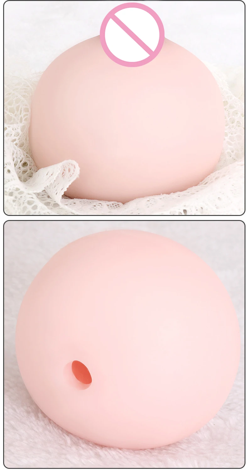 Artificial Chest Fake Silicone Breast Toys Men Masturbator Stress Squeeze Ball Soft Mini Boobs Toy Pocket Pussy Adult Products