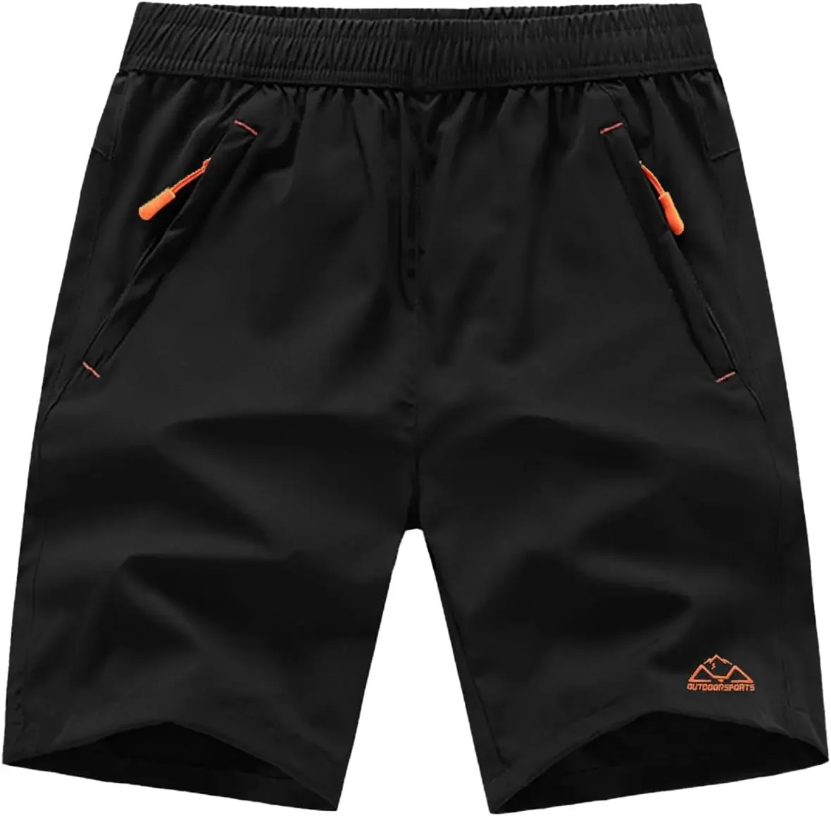 

Men's Hiking Shorts Quick Dry Athletic Gym Workout Short with Zipper Pockets