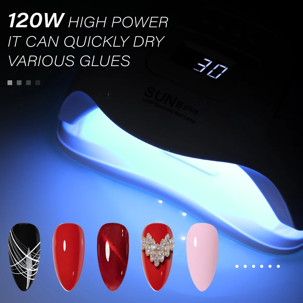 LULAA SunXplus 120W UV LED Nail Lamp Infrared Sensor 36 Leds Nail Lamp  For Curing Gel Polish Manicure Tool Salon Equipment