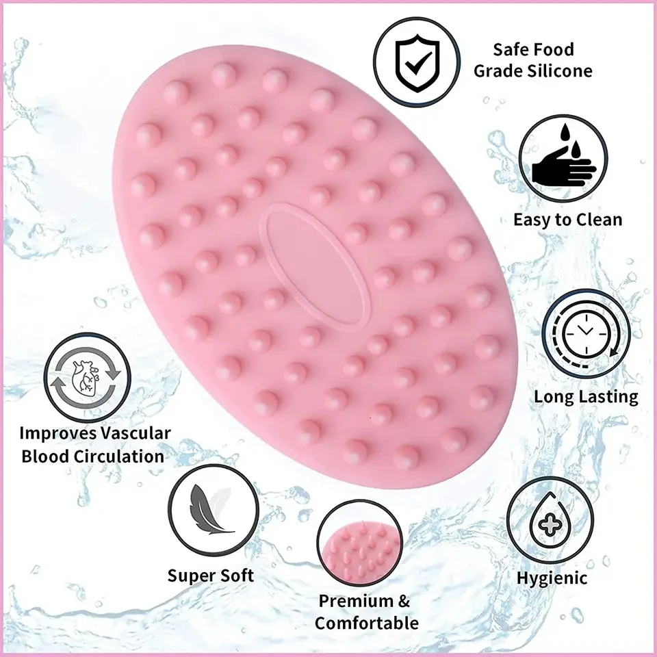 Brosse à shampoing portable en silicone, brosse de massage du cuir chevelu doux, bain, douche à cheveux, peigne, soins de santé