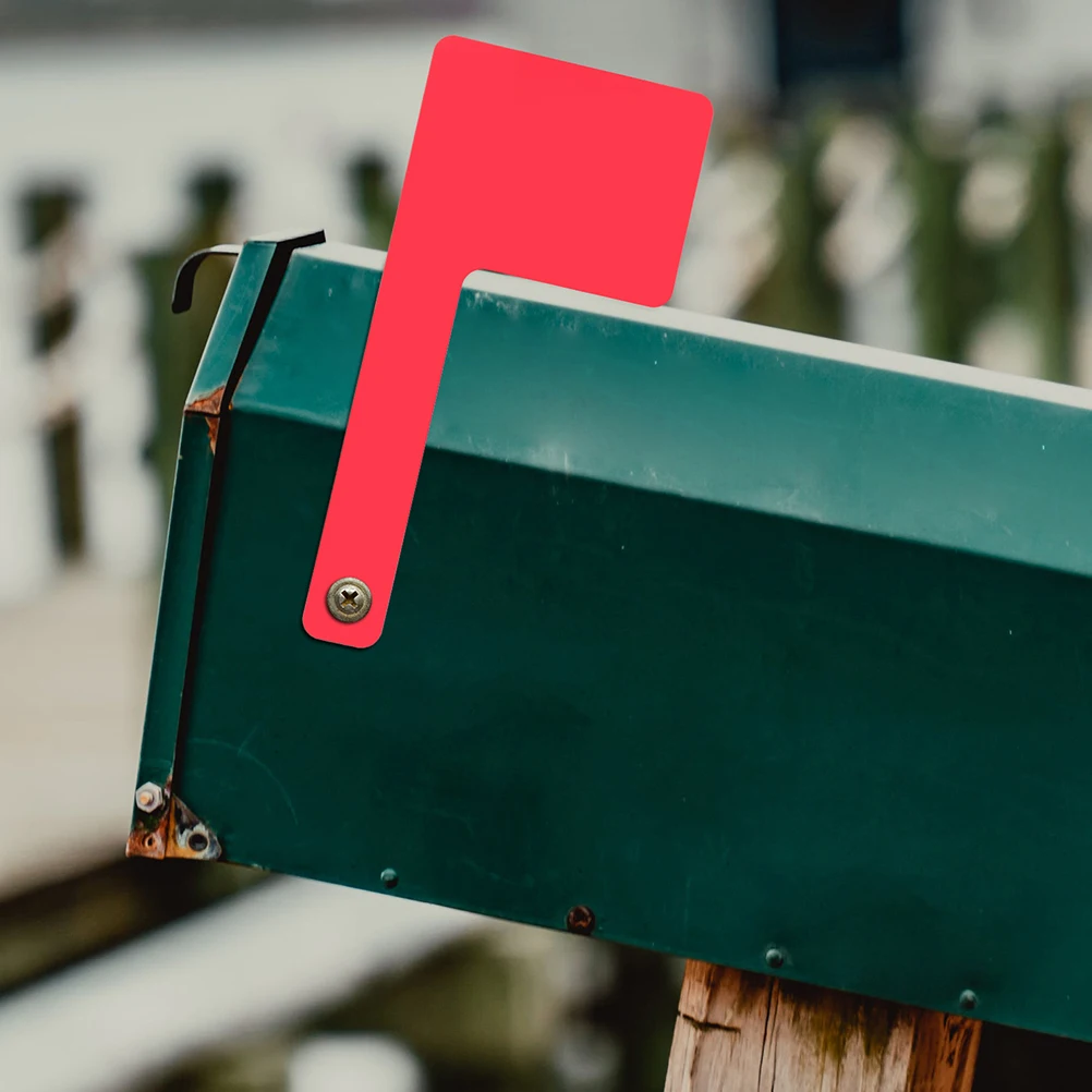 

Accessories Universal Outdoor Mail Replacement Red Acrylic Flag for Standard Weather Resistant Durable Mailbox Flag Replacement