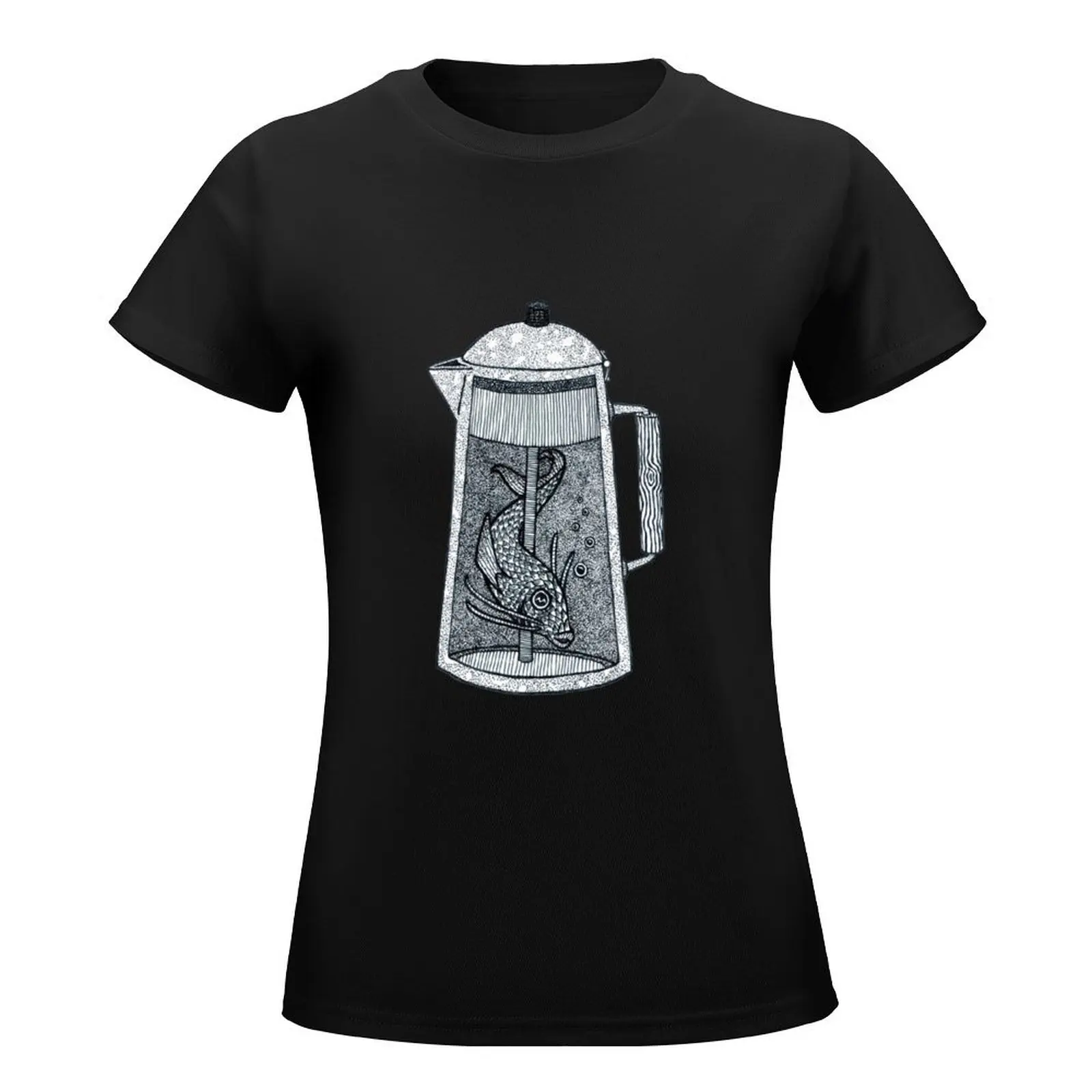 There was a fish in the percolator Classic TShirt4197 T-Shirt heavyweights Blouse t-shirt dress for Women plus size