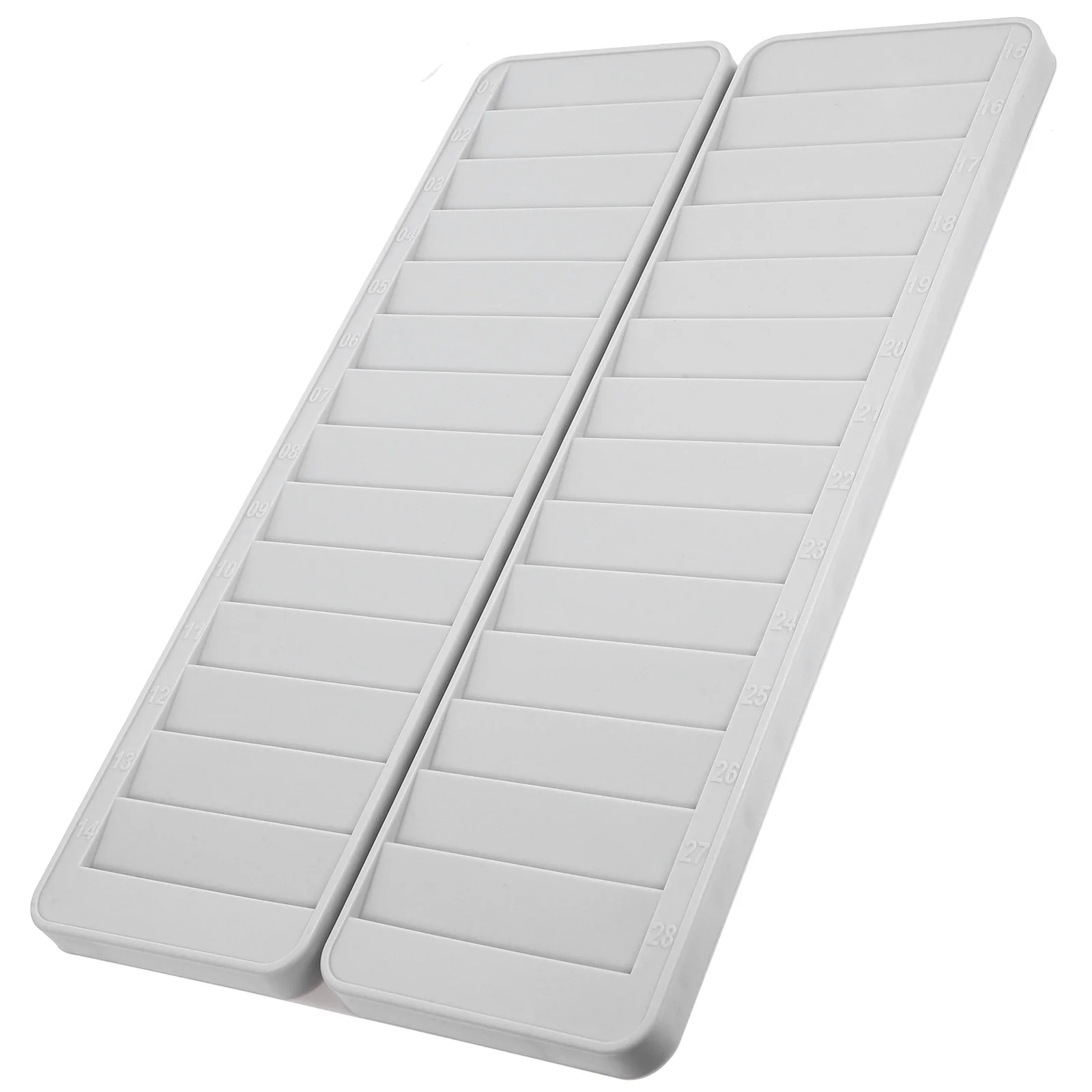 

Plastic Business Card Holder Clock Slots Cards Vertical 28-slots Rack Attendance Storage Pp Office Time Wall Mounted