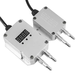 Differential Pressure Transmitter Range -10-0-10Kpa Digital Micro Difference RS485 Output Pressure Converter Sensor QDF70B