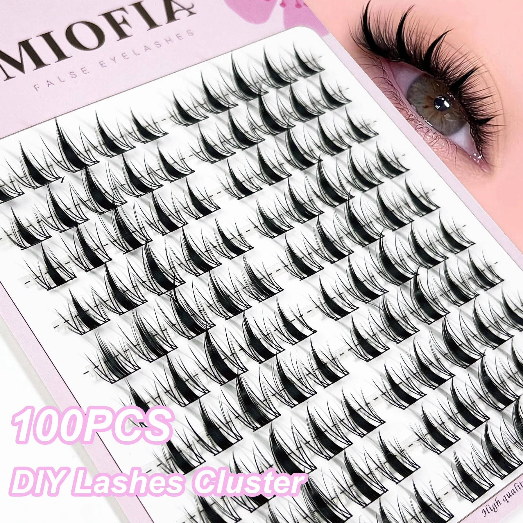 10 Rows Lashes Clusters Manga Style Eyelash Natural Look Individual False Eyelash DIY Segmented Eyelashes