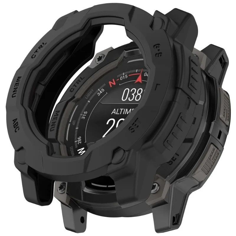 Soft TPU Case Cover For Garmin instinct 3 45mm/Garmin instinct 3 50mm  Slim Watch Screen Protector