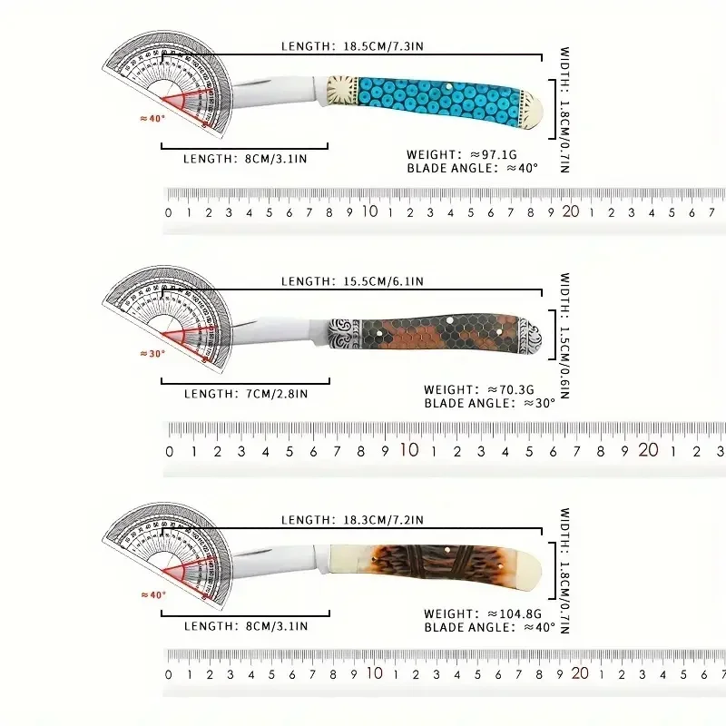 COBIE-Outdoor Specialized Knife, Folding Design One Piece Double Blade, Adventure Knife, Fishing Knife