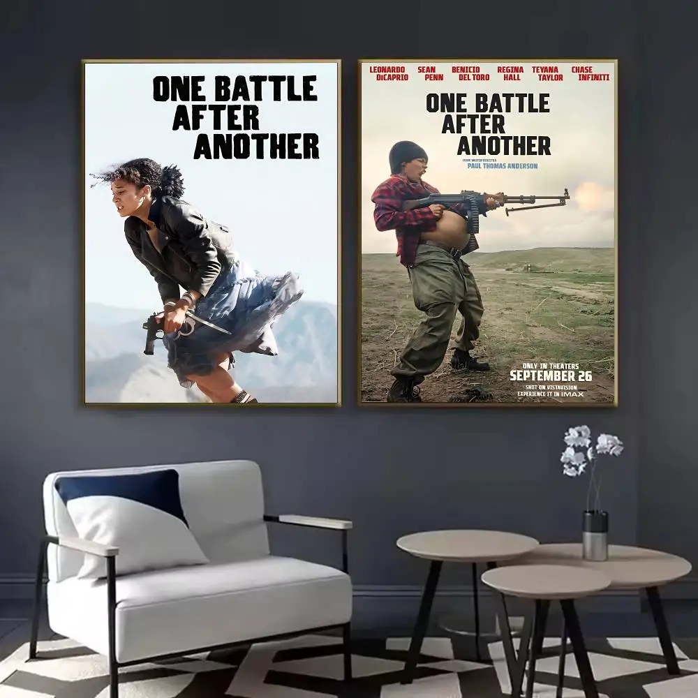 One B-Battle After Another Poster Waterproof Sticky Wall Art Print For Bedroom Living Room Hallway Bar Home Decor