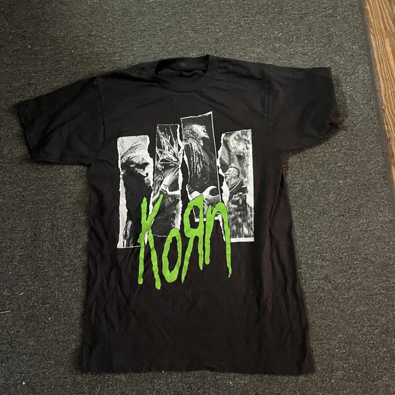 Korn Follow The Leader Cotton Printed T-Shirt Double-Sided Metal Band Tee Men's and Women's Oversize Couple Tee Tops