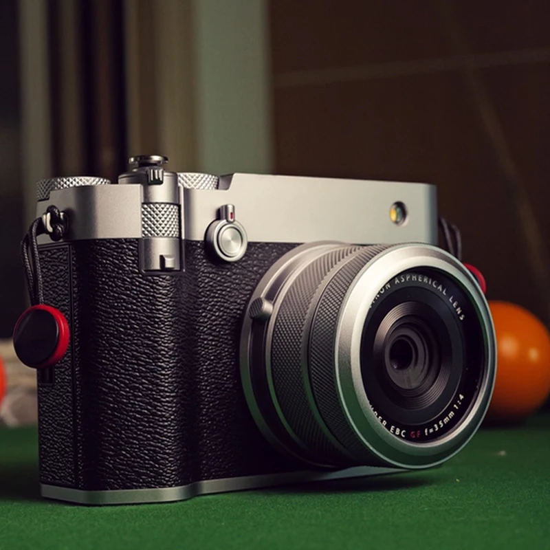 Haoge MC Filtre de protection d'objectif de cam�ra UV pour accessoire de cam�ra Fujifilm GFX100RF compatible avec le capuchon d'objectif d'origine Argent