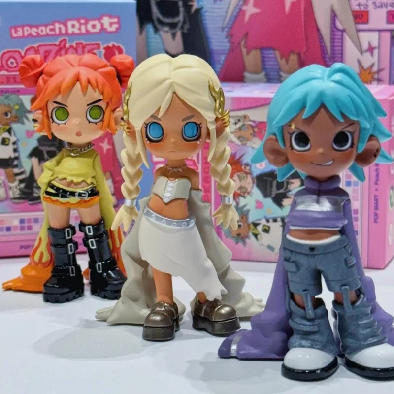 กล่องตาบอด Lil Peach Riot Loading Series Action Figure Lil Peach Riot Mystery Box Surprise กระเป๋าตกแต่งเครื่องประดับ Cool ตุ๊กตาสาวของเล่น