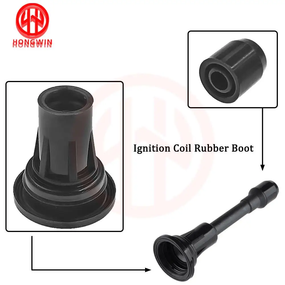 Spark Plug Cap Connector Ignition Coil Rubber Boot Cover For Nissan TIIDA Juke Qashqai Sentra Versa Cube  22448-ED000 22448JA00C