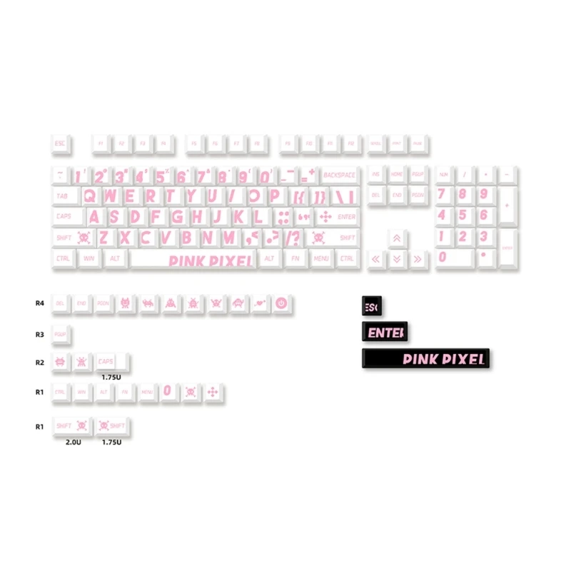 Replacement Keycaps CherryProfile Keycap Large Characters for 61/64/68/87/96/98/104/108 Mechanical Keyboards DropShipping