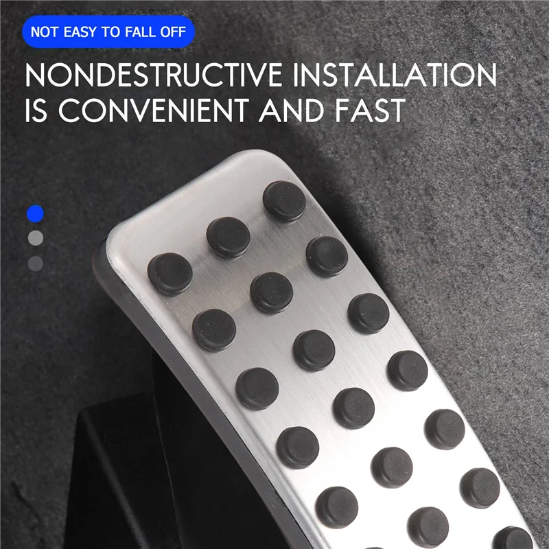 

A03Q-1 Комплект серебряных автомобильных накладок на педаль тормоза из нержавеющей стали, автомобильные аксессуары, для Mercedes Benz AMG A B CLA GLA ML GL R W176 W245 W246