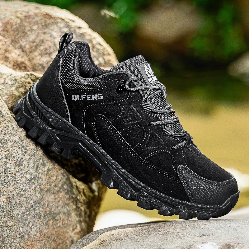 Outdoor Men's and Women's Sports Shoes, Hiking Shoes Large Size for Spring and Autumn Leisure Anti Slip Camping and Hiking Shoes