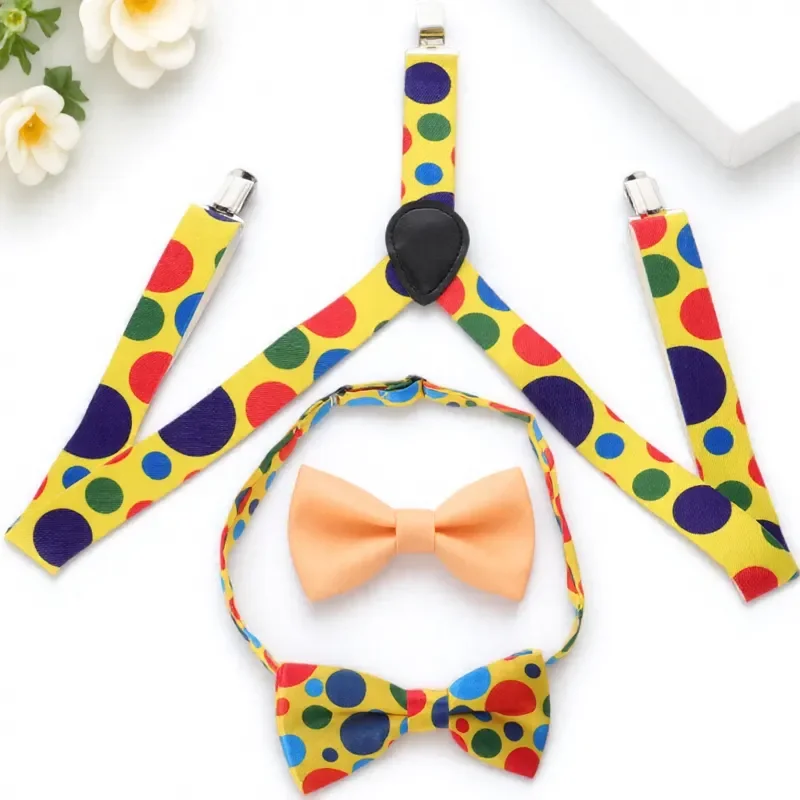 الأطفال ربطة القوس فيونكة الاطفال مهرج الحمالات الفتيان حزام طفل الملحقات البولكا نقطة الحمالات هالوين حفلة الحسنات تأثيري حلي #6