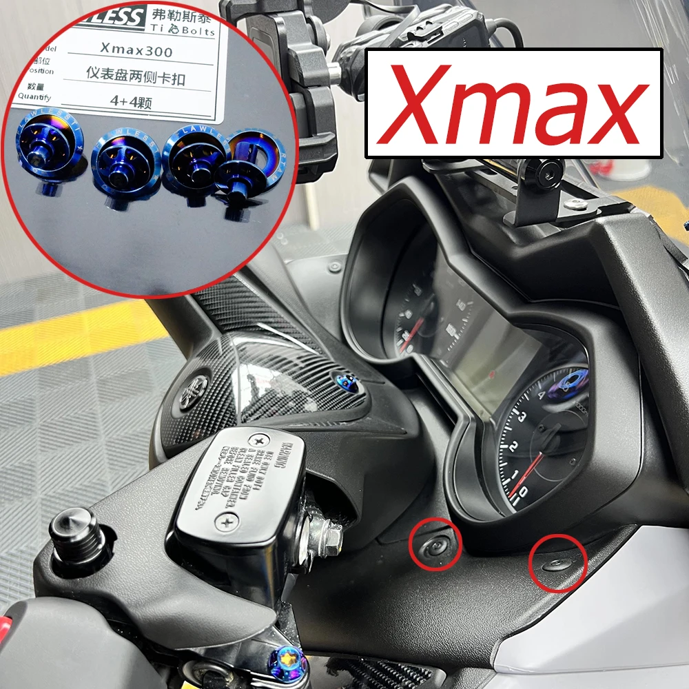 FLAWLESSTI Gr5 Titanium Rivet For Yamaha Xmax 300