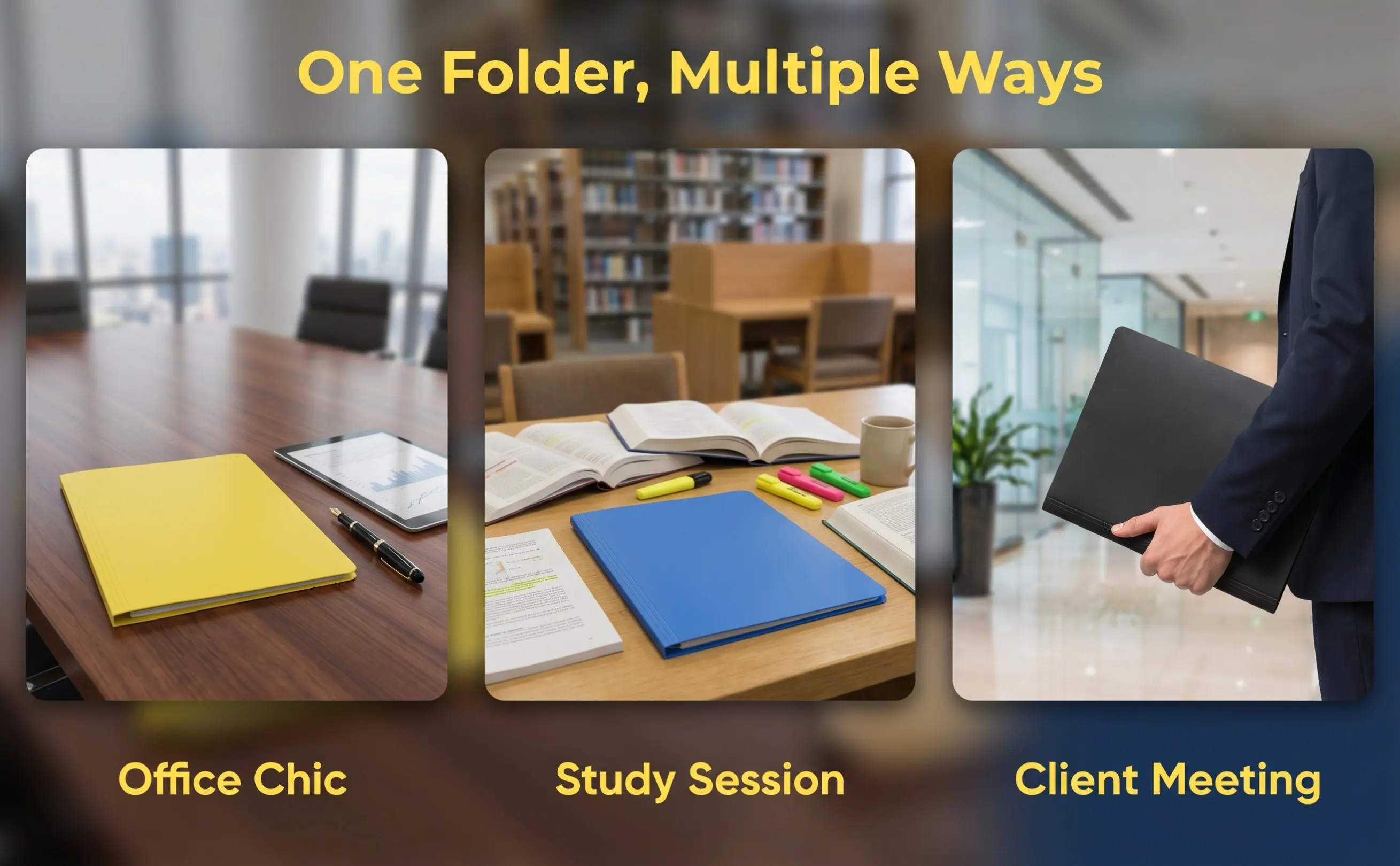 5Pcs Plastic Elastic Band Document Organizer Folder A4 Size Folding Tear Resistant Office School Travel File Organizer