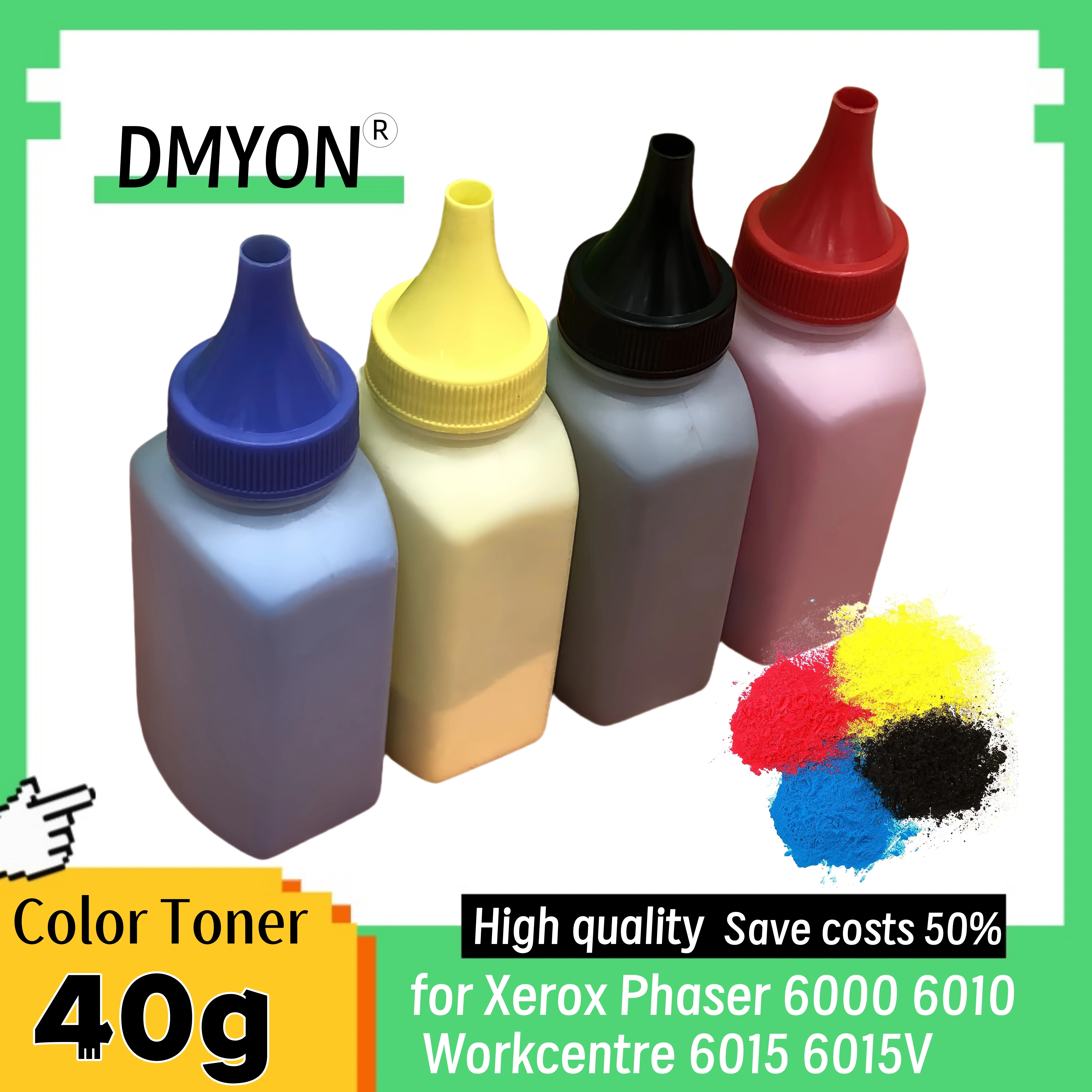 

Цветной тонер DMYON, совместимый с картриджем с тонером для принтера Xerox Phaser 6000 6010 Workcentre 6015 6015 В