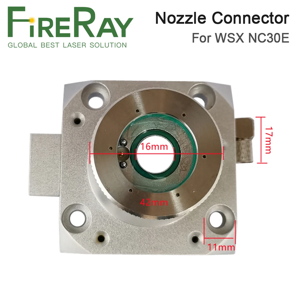FireRay WSX Fiber Laser Nozzle Connection Part NC30E for WSX Laser Cutting Head Nozzle Connection Parts
