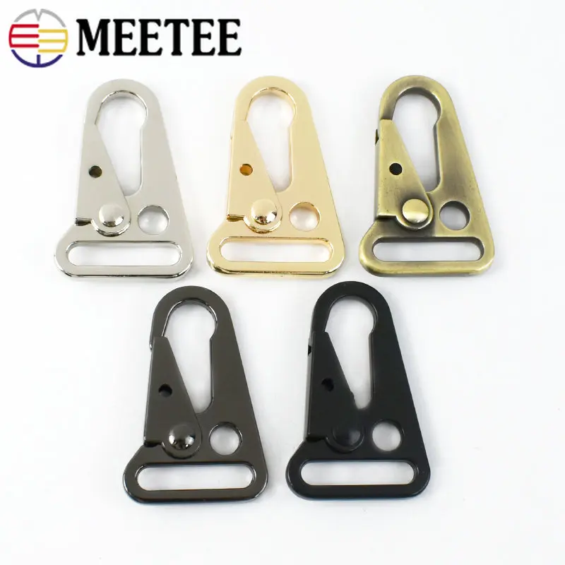 2/4/10Pcs 25/32/38mm Metal Strap Buckles Bag Snap Trigger Hooks Webbing Chain Clasp Dog Collar Buckle DIY Hardware Accessories