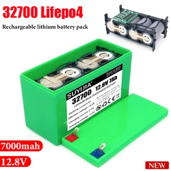 Akumulator Lifepo4 12.8V 7Ah 32700 4 s1p z 4S łódź elektryczna wyważonym 40A BMS i bezprzerwowym zasilaczem 12V