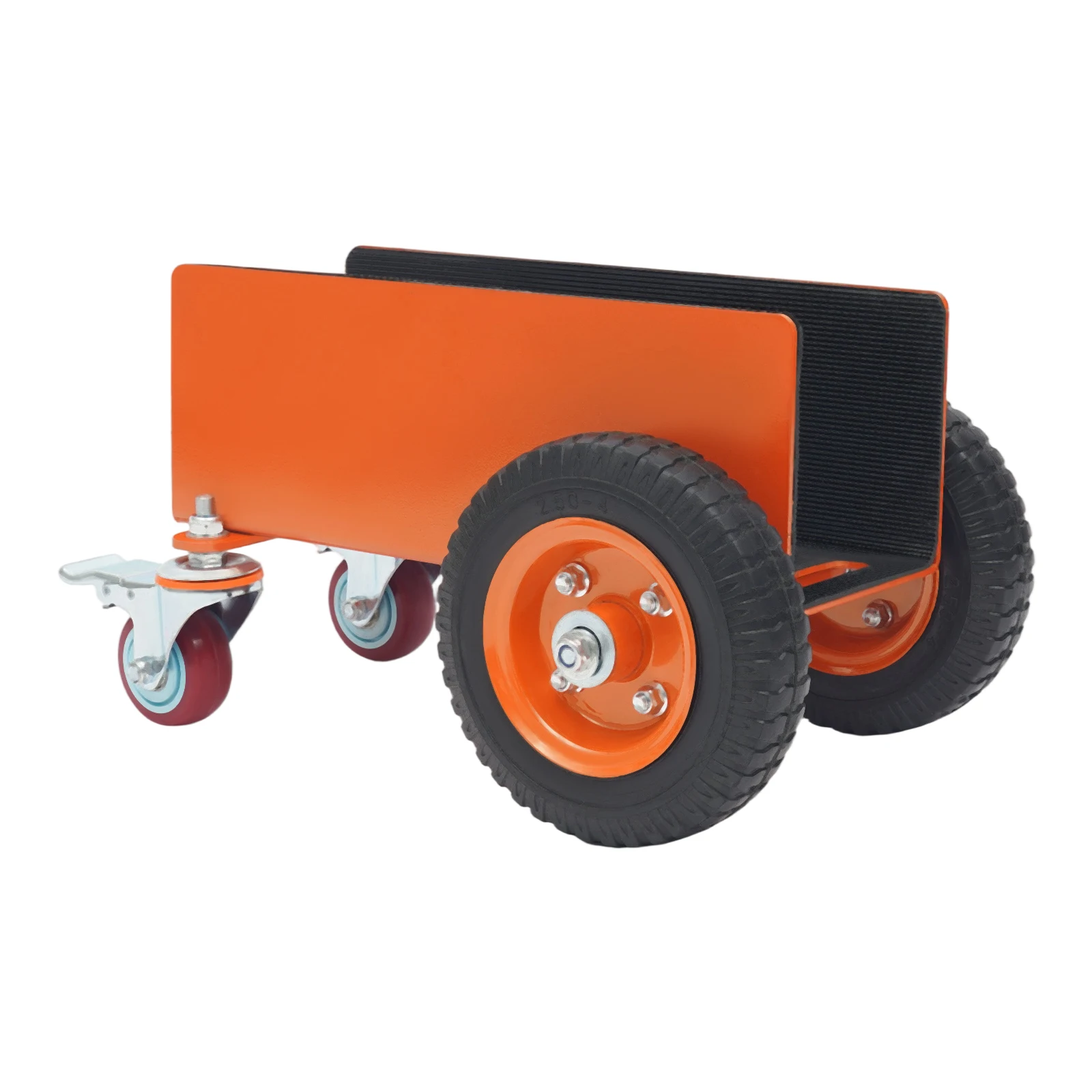 Rough Terrain Panel Slab Mover Cart, Alloy Steel Panel Dolly with Pneumatic Wheels,Stone Slab Transport Cart, 300KG Max Load for Moving Wall Panels