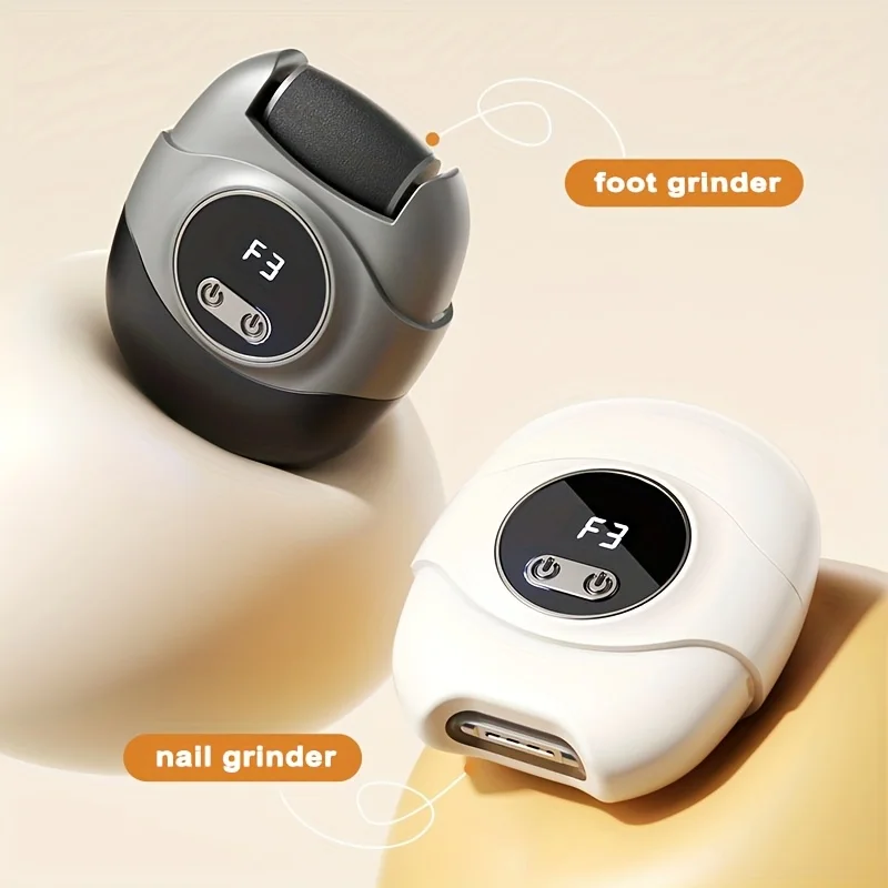 مجموعة أدوات تنظيف القدمين الكهربائية 2 في 1 ومقص الأظافر، أداة تجليخ القدم، وملمع القدم، وأداة إزالة الصواميل #6