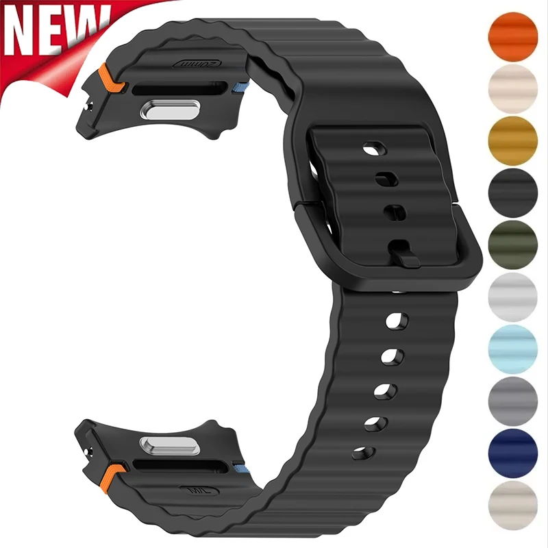 Keine Lücken, Schnellverschluss-Silikonarmband für Samsung Galaxy Watch 7, 6, 5, 4, 40/44 mm, 5Pro, 45 mm Band für Watch 6Classic 43/47 mm Armband