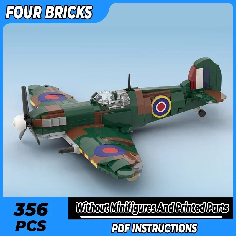 

Moc строительные кирпичи военная модель супер морской Spitfire Fighter технология модульные блоки подарок рождественские игрушки наборы «сделай сам» сборка
