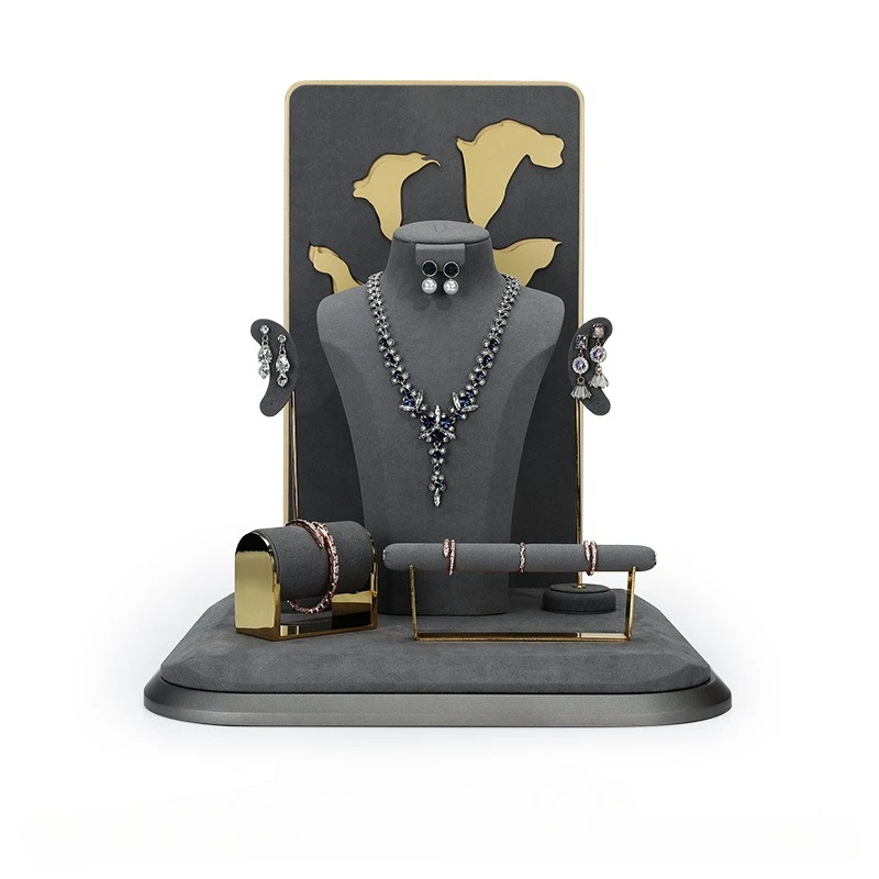 

Jewelry display props, microfiber rings, bracelets, necklaces, jewelry display stand, high-end window display racks