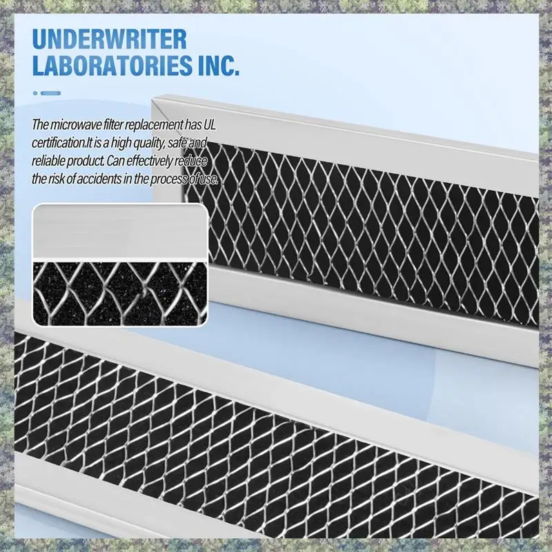 

WON Pack Of 2 Microwave Charcoal Filter Spare Parts For Ge Jx81l Wb02x11550 Microwave 10Inch Air Carbon Filter
