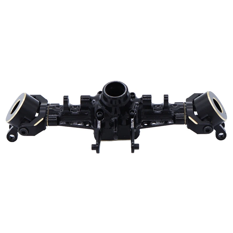 Metal Rear Axle Housing RC Car Kit With Brass Axle Cover Steering Block For TRX4M 1/18 RC Crawler Car Upgrade Parts Red